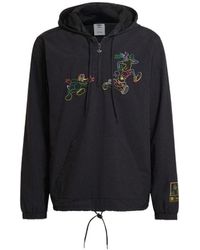 adidas - Originals X Disney Crossover Half Zipper Pullover Large Logo Cartoon Animal Pattern Long Sleeves Jacket - Lyst