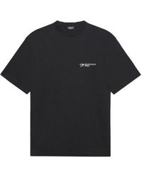 Balenciaga - Ss21 Corporate Printing Round-neck Short Sleeve - Lyst