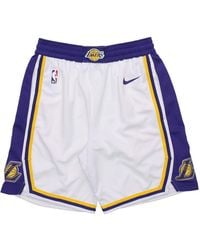Nike - Nba Association Edition Sw Fan Edition Lakers Basketball Shorts - Lyst