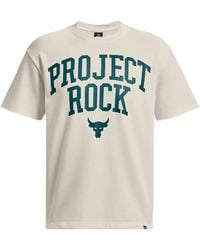 Under Armour - Project Rock Heavyweight Terry Short Sleeve T-Shirt - Lyst