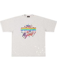 Balenciaga - 90/10 T-Shirt Large Fit 'Light' - Lyst