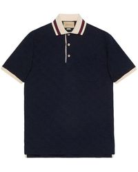 Gucci - Cotton Polo Shirt With gg Embroidery - Lyst
