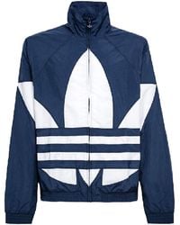 adidas - Originals Large Logo Zipper Sports Jacket - Lyst