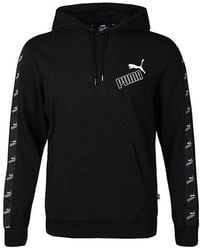 PUMA - Amplified Printed Hooded Fleece - Lyst