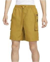 Nike - Nsw Tech Pack Woven Utility Shorts 'Mustard' - Lyst