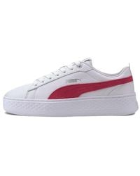 PUMA - (Wmns) Smash Platform Leather Bright Rose' - Lyst