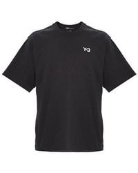 adidas - Y-3 Alphabet Logo Casual Short Sleeve T-shirt - Lyst