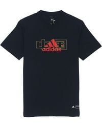 adidas - China Tee Casual Sports Round Neck Short Sleeve Couple Style - Lyst