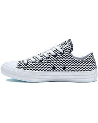 Converse - Chuck Taylor All Star Mission-v Low Top White Wave Pattern - Lyst