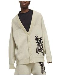 adidas - Y-3 Logo Knit Cardigan 'Off' - Lyst