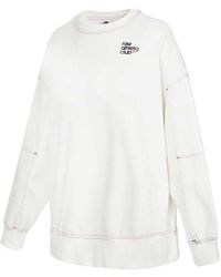 Nike - (Wmns) Ss22 Sportswear Athletic Club Printing Fleece Round-Neck Swea - Lyst