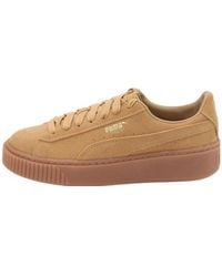 PUMA - (Wmns) Suede Platform Sd 'Oatmeal' - Lyst