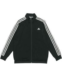 adidas - 3S Tt Tric Stripe Sports Stand Collar Jacket Autumn - Lyst