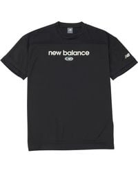 New Balance - Linear Logo Honeycomb Mesh T-Shirt - Lyst