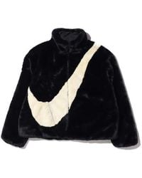 Nike - (Wmns) Sportswear Swoosh Large Logo Stay Warm Lamb's Wool Stand Collar Jacket Autumn Asia Edition - Lyst