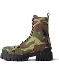 Balenciaga - Strike 20Mm Boots Camo Print 'Dark' - Lyst