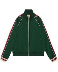 Gucci - Gg Jacquard Jersey Zip Jacket - Lyst