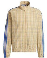 adidas - Originals Mw Tt Casual Stand Collar Plaid Athletics Sports Jacket - Lyst
