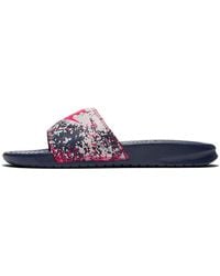 Nike - (Wmns) Benassi Jdi Print Splash Ink Minimalistic Slippers - Lyst