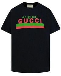 Gucci 'fake/not' Print Oversize T-shirt in Black for Men | Lyst Gucci 'fake/not' Print Oversize T-shirt in Black for Men | Lyst