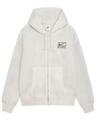 Nike - X Stussy Ss24 Full-Zip Washed Fleece Hoodie Fz9990-072 - Lyst