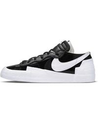 Nike - Sacai X Blazer Low Leather And Suede Low-top Trainers - Lyst
