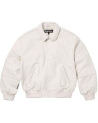 Supreme - Gore-Tex Infinium Windstopper Leather Varsity Jacket - Lyst