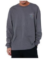 Vans - Letter Printed Round Neck Pullover Long Sleeve T-shirt - Lyst