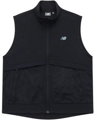 New Balance - Nb Logo Woven Vest - Lyst
