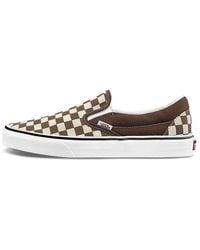 Vans - Classic Slip-On 'Checkerboard - Lyst