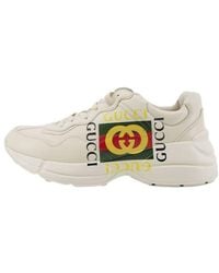 Gucci - Rhyton Leather Sneaker 'Vintage Logo' - Lyst