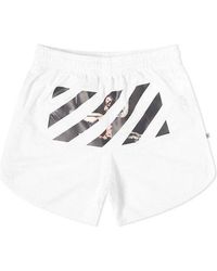 Off-White c/o Virgil Abloh - Ss20 Caravaggio Diag Stripe Shorts - Lyst
