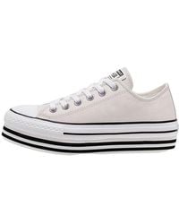 Converse - (Wmns) Chuck Taylor All Star Platform Low Top Creamy Sponge Cake Sole - Lyst