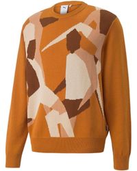 PUMA - Players Lounge Knit Crew Neck - Lyst