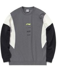 Li-ning - Contrasting Colors Sports Training Pullover Round Neck - Lyst