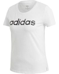 adidas - (Wmns) Brush Effect Logo Graphic T-Shirt - Lyst