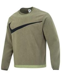 Nike - As M Nk Club+ Flc Crew Wntr Logo - Lyst