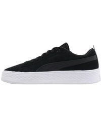 PUMA - Smash Platform Suede Casual Board Shoes - Lyst