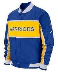 Nike - Nba Golden State Warriors Basketball Sports Colorblock Jacket - Lyst