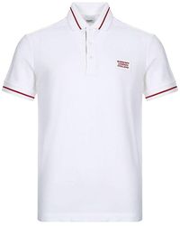 Burberry - Logo Intarsia Short Sleeve Polo Shirt - Lyst