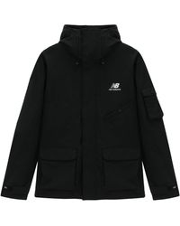 New Balance - Logo Sportswear Hooded Jacket - Lyst