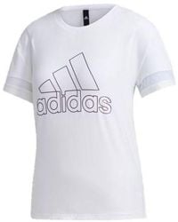 adidas - (Wmns) Sports Stylish Round Neck Short Sleeve - Lyst