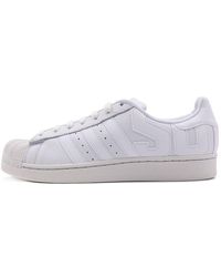 adidas - Originals Superstar Retro Casual Skate Shoes Gray White - Lyst