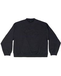 Balenciaga - Cities Paris Embroidered Logo Sweatshirt - Lyst