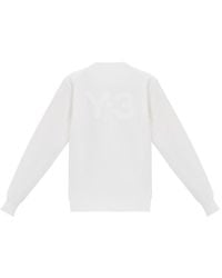 adidas - Y-3 Back Logo Crew Neck Sweatshirt 'Core' - Lyst