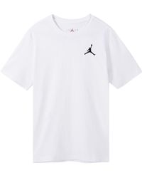 Nike - Jumpman Logo Embroidery Sports Round Neck Short Sleeves T Shirt S - Lyst