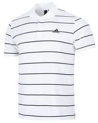 adidas - Stripe Small Label Athleisure Casual Sports Short Sleeve Polo Shirt - Lyst