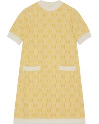 Gucci - Gg Wool Jacquard Dress - Lyst