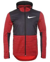 Nike - Dri-Fit Basketball Sports Splicing Fleece Lined Knit Hooded Jacket - Lyst