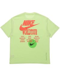 Nike - Back Printing Embroidered Logo Sports Round Neck Short Sleeve - Lyst
